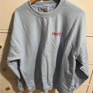 harry styles 2018 never been worn harry styles crewneck blue and red